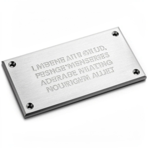 Plaque aluminium gravée